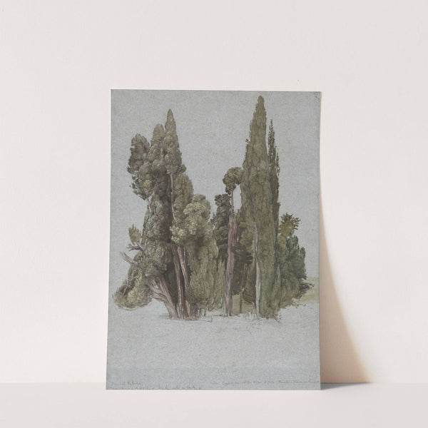 The Cypresses at the Villa d'Este, Tivoli by Samuel Palmer