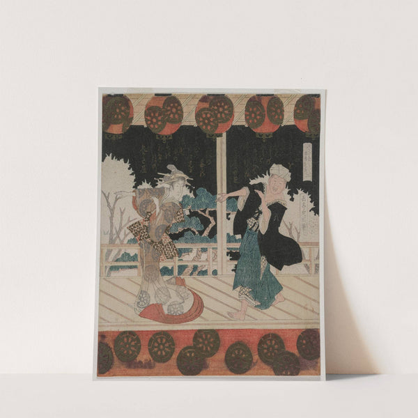 The Dance at Furuichi for the Hisagataya Group by Gakutei Harunobu