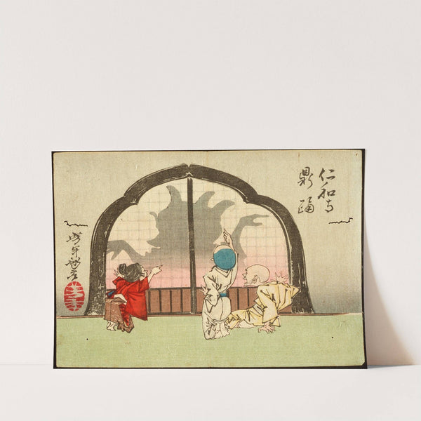 The Dancing Pot at the Temple Ninnaji (1882) by Tsukioka Yoshitoshi