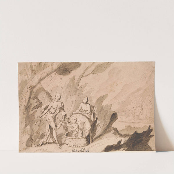 The Daughters of Cecrops discover Ericthonius: Ovid, Metamorphoses, Book 2 by Thomas Carwitham