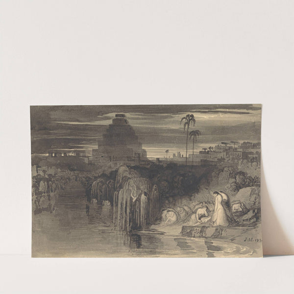 The Daughters of Jerusalem Weeping by the Waters of Babylon by John Martin