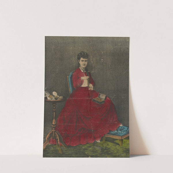 The day before marriage; The bride’s jewels by Currier & Ives.