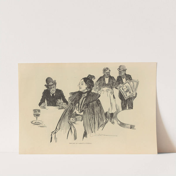 The day of carnot’s funeral (1893-1900) by Charles Dana Gibson