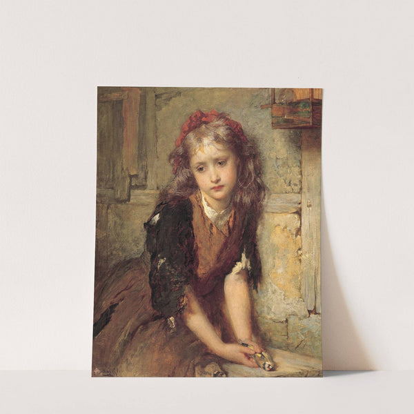 The dead goldfinch ('All that was left to love') by George Elgar Hicks