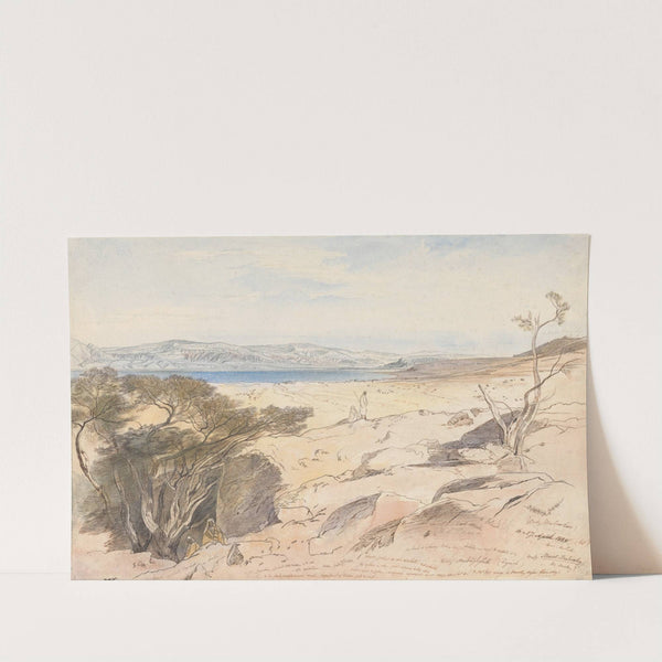 The Dead Sea, 16 and 17 April 1858 by Edward Lear