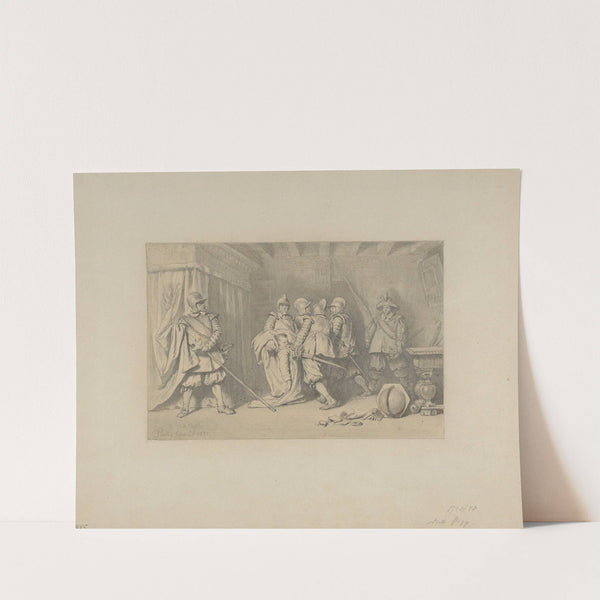 The Dead Wallenstein Being Carried Away by Soldiers by Karl Theodor von Piloty