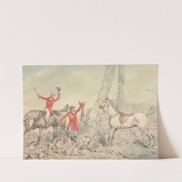 The Death; Huntsman Holding Fox Aloft by Henry Thomas Alken