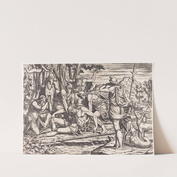 The Death of Adonis by Léon Davent