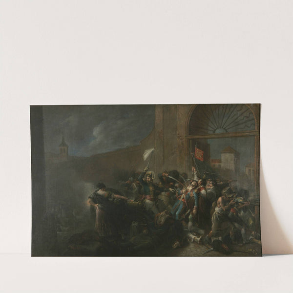 The death of Daoíz in Monteleón Artillery Ground by Leonardo Alenza y Nieto