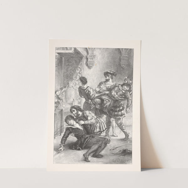 The death of Hamlet (Act V, scene ii) (1864) by Eugène Delacroix