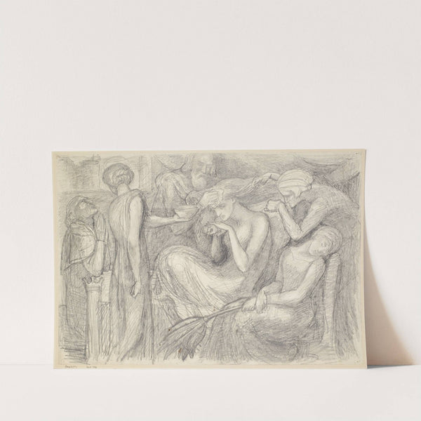 The Death of Lady Macbeth – Compositional Study (1996) by Dante Gabriel Rossetti