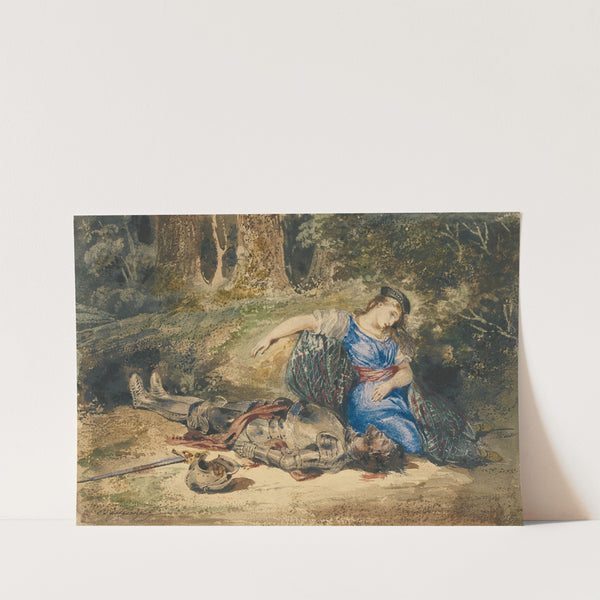 The Death of Lara (about 1824) by Eugène Delacroix