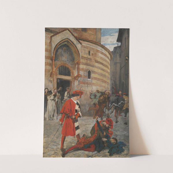 The Death of Mercutio – Act III, Scene I, Romeo and Juliet (1902) by Edwin Austin Abbey