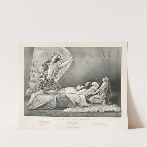 The death of Minnehaha (1867) by Currier & Ives.