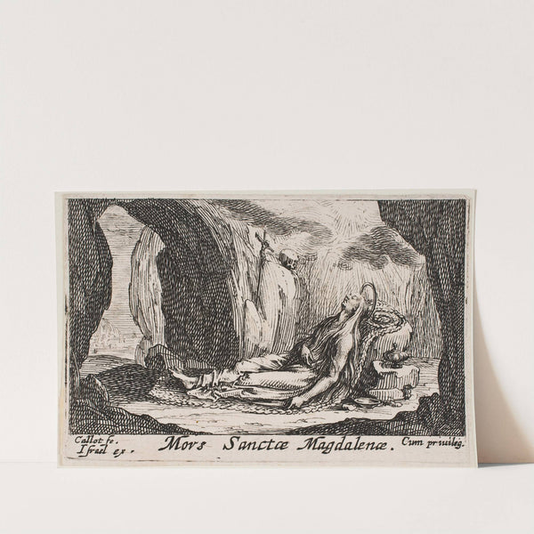 The Death of St. Madeleine (1632) by Jacques Callot