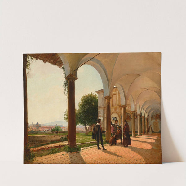 The Death of Torquato Tasso at Sant'Onofrio al Gianicolo, Rome by Rudolf von Alt