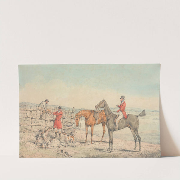 The Death; The Fox Hoist to a Fence by Henry Thomas Alken