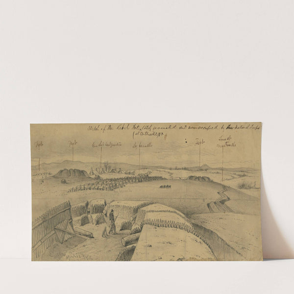 The defenses of Centreville (1862) by Edwin Forbes