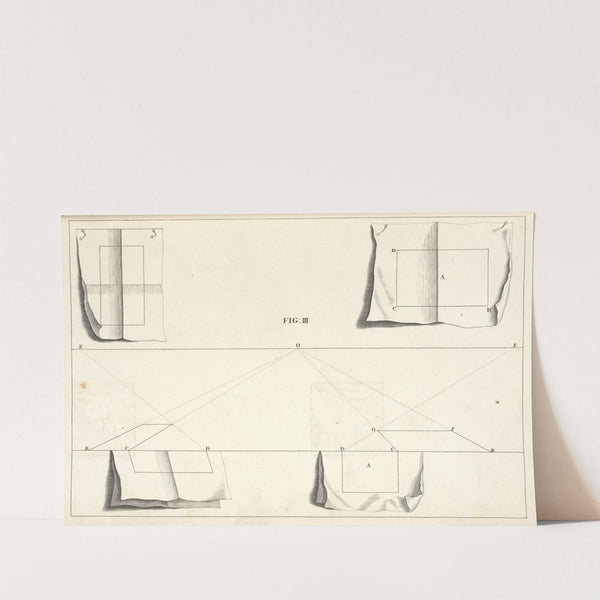 The delineation of an oblong square in perspective. by Andrea Pozzo