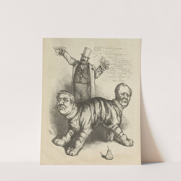 The democratic (deformed) tiger ‘fixed’. (1876) by Thomas Nast