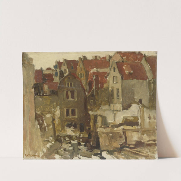 The Demolition of the Grand Bazar de la Bourse on the Nieuwendijk, Amsterdam by George Hendrik Breitner