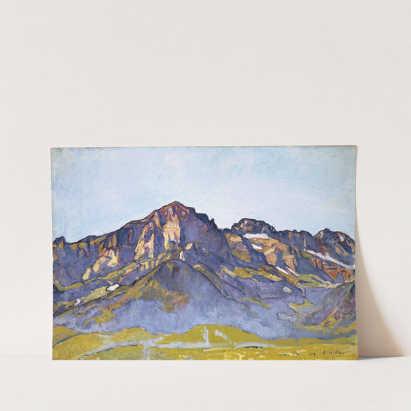 The Dents Blanches At Champéry In The Morning Sun (1916) by Ferdinand Hodler