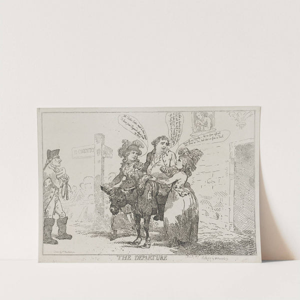 The departure (1784) by Thomas Rowlandson