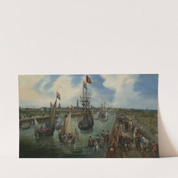 The Departure of a Dignitary from Middelburg (1615) by Adriaen Pietersz. Van De Venne