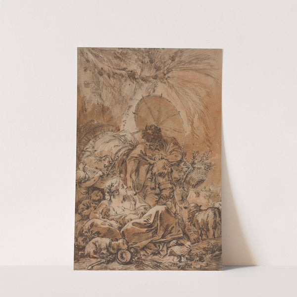 The Departure of Jacob (c. 1755) by François Boucher