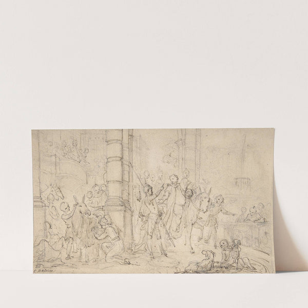 The Departure of Sancho Panza for the Island of Barataria (18th century) by Charles-Joseph Natoire