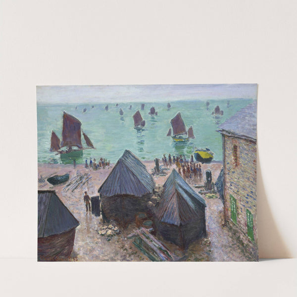 The Departure of the Boats, Étretat (1885) by Claude Monet