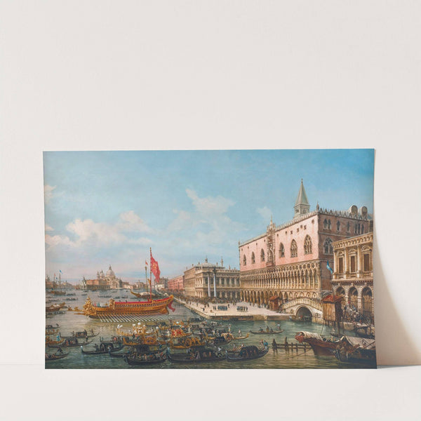 The Departure Of The Bucintoro From San Marco To San Nicoló Del Lido by Francesco Zanin