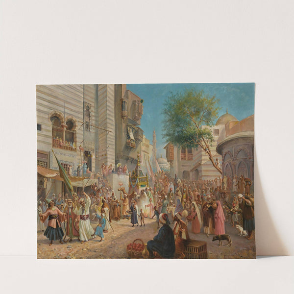 The Departure Of The Mahmal From Cairo by Leonardo de Mango