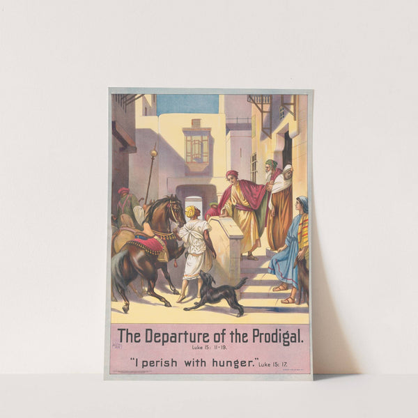 The departure of the prodigal son (1905) by Stecher Litho. Co