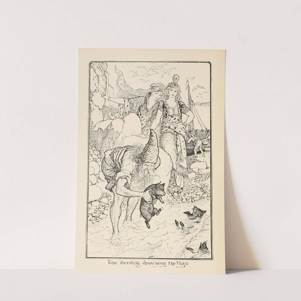 The Dervish drowning the Pigs (1905) by Henry Justice Ford