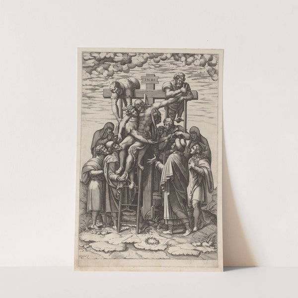 The Descent from the Cross (1570) by Diana Scultori