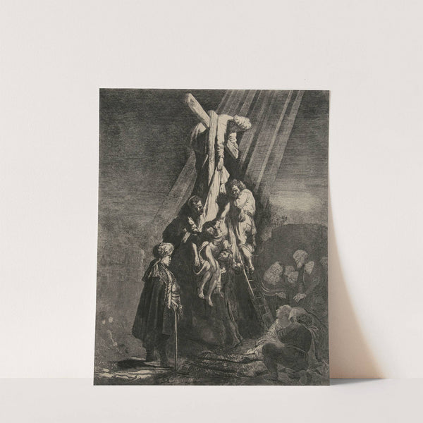 The Descent from the Cross; Second Plate by Rembrandt van Rijn