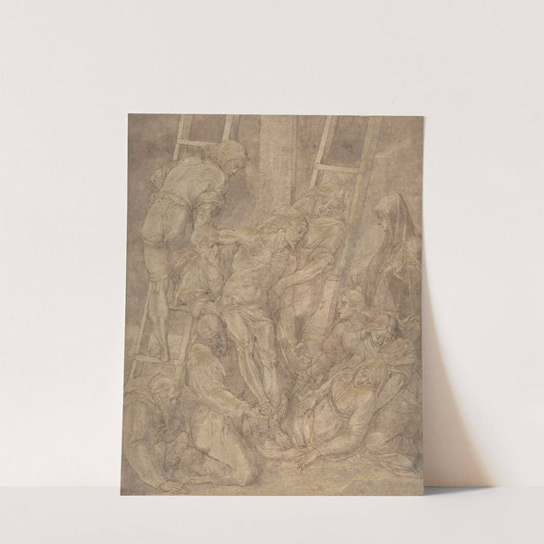 The Descent from the Cross with Saint Francis and Another Friar by Jacopo Ligozzi