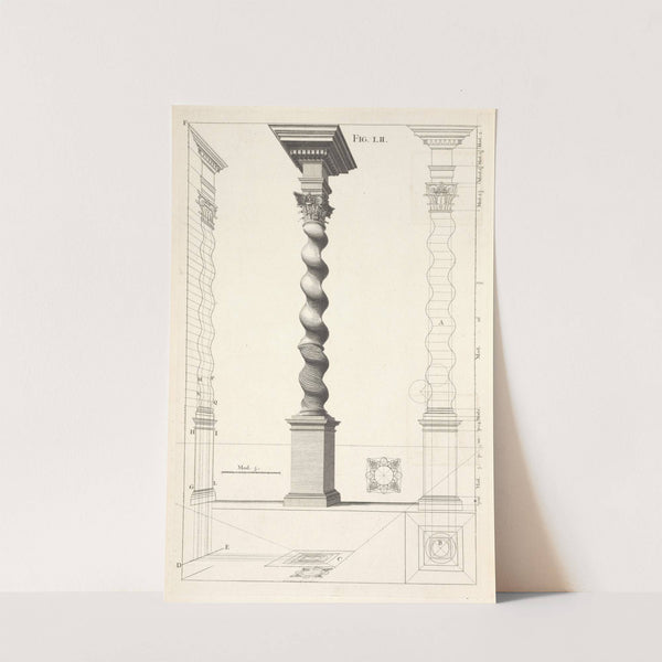 The description of a wreath'd column, of the composite order. by Andrea Pozzo