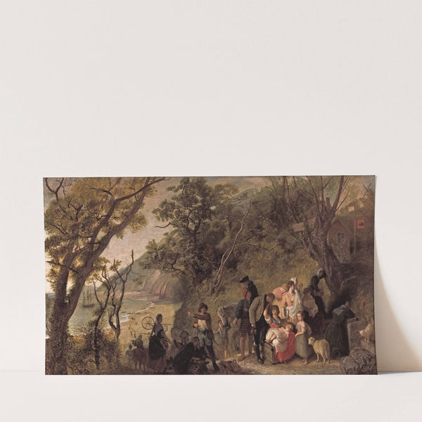 The deserted village (1857) by Joseph Severn