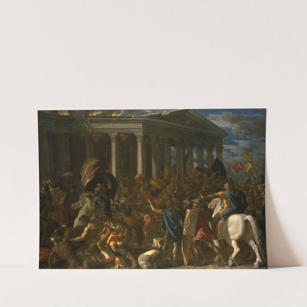 The Destruction And Sack Of The Temple Of Jerusalem by Nicolas Poussin