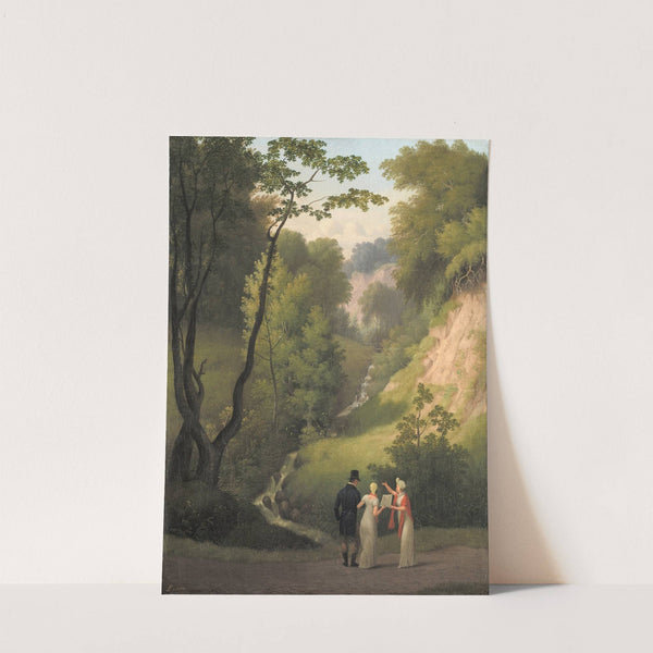 The Devil’s Cleft at Liselund Manor. The Island of Møn (1809) by Christoffer Wilhelm Eckersberg