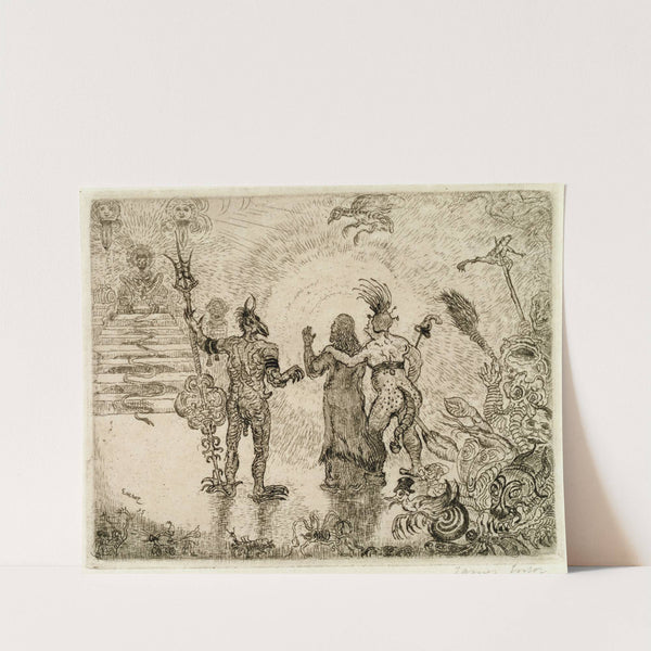 The Devils Dzitts and Hihanox Leading Christ to Hell by James Ensor