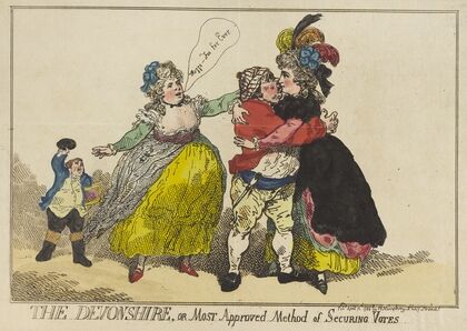 The Devonshire, or most approved method of securing votes (1784)