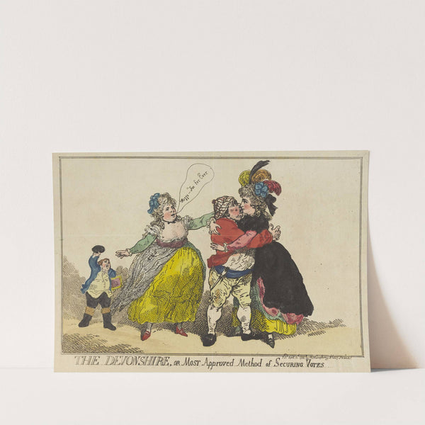 The Devonshire, or most approved method of securing votes (1784) by Thomas Rowlandson