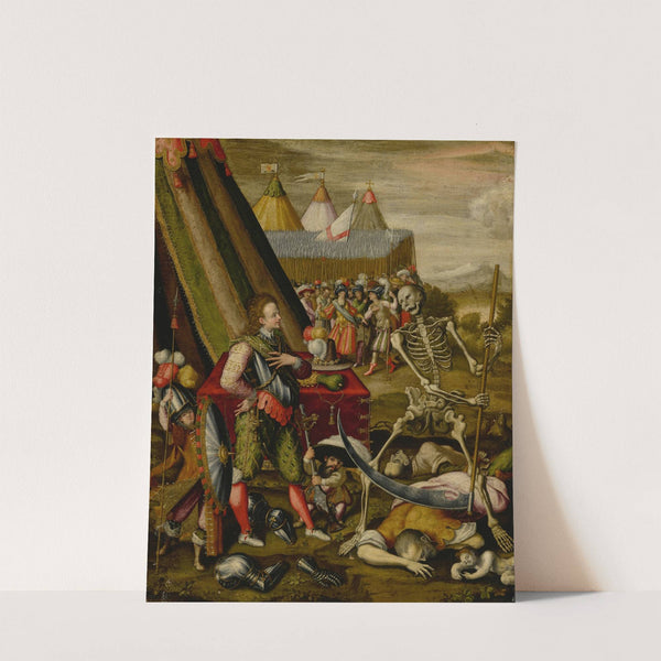 The Dialogue of the Prince with Death, Allegory of the Horrors of War by Antoine Caron