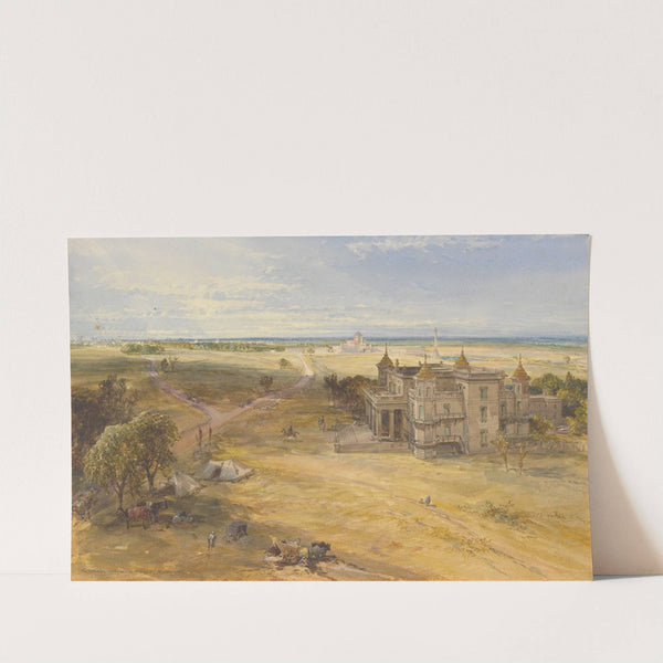 The Dilkoosha, Lucknow in the Distance by William Simpson