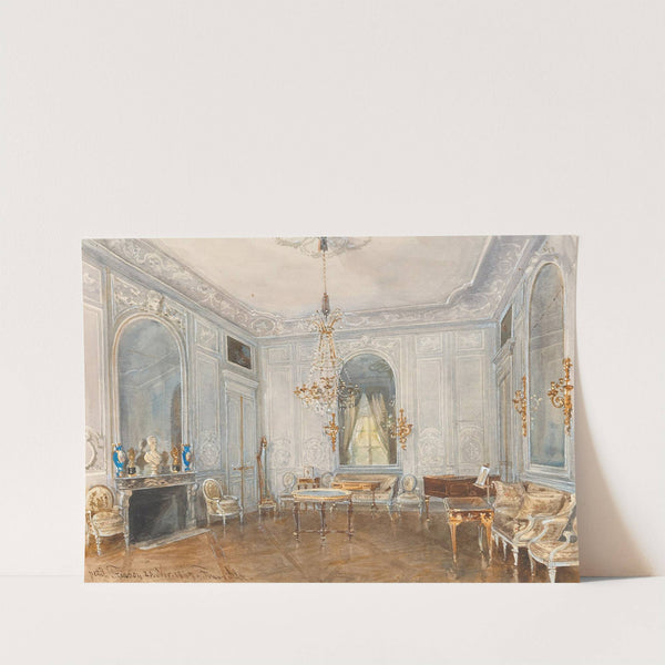 The dining room in the Petit Trianon, Versailles (1867) by Franz Alt