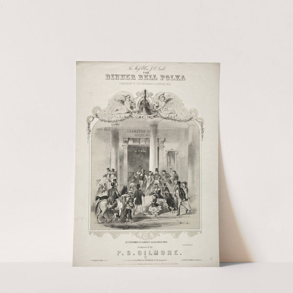The Dinner Bell Polka – Sheet Music Cover (c. 1858) by Winslow Homer