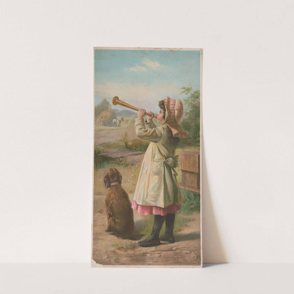 The dinner horn (1890) by Knapp & Co.